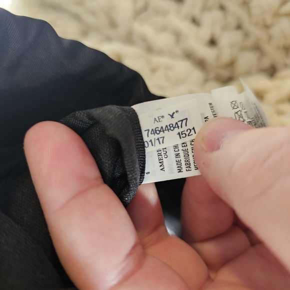 American eagle unisex black camouflage drawstring bag - Picture 10 of 11